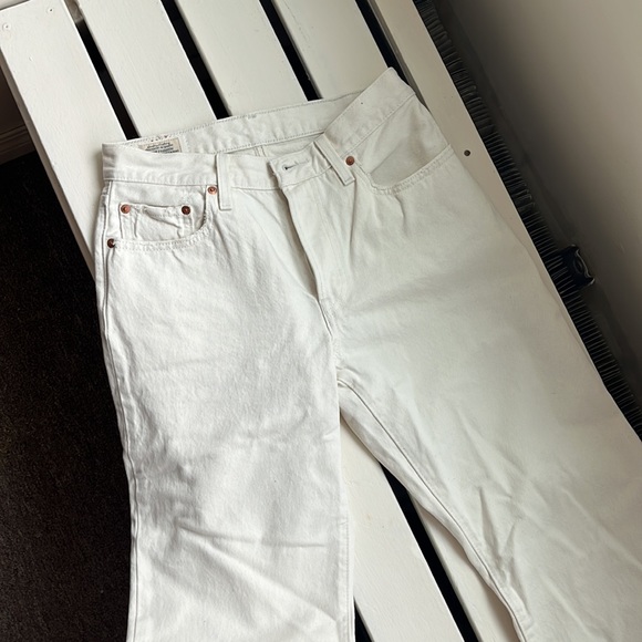 LEVI’S 501 90’s straight cream jeans - Picture 2 of 3